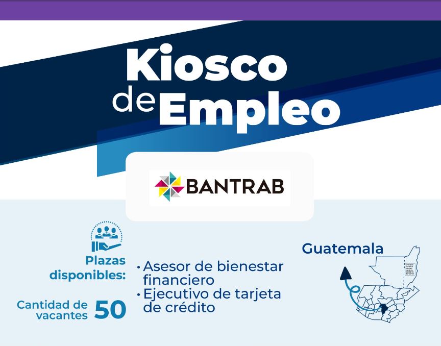 Quiosco de empleo en el departamento de Guatemala.// Foto: Mintrab.