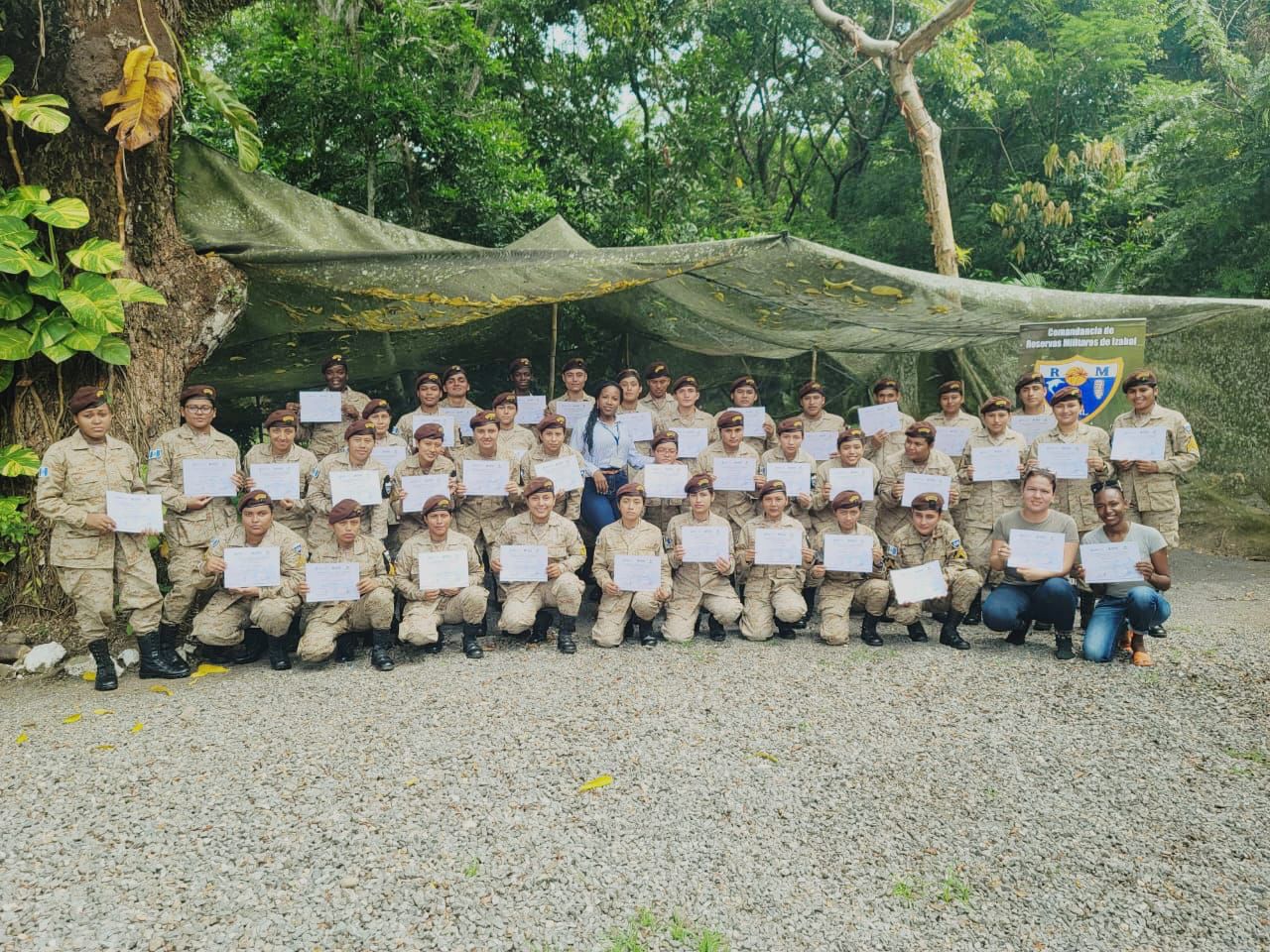 Reservistas Militares de Izabal concluyen diplomado en Educación Ambiental