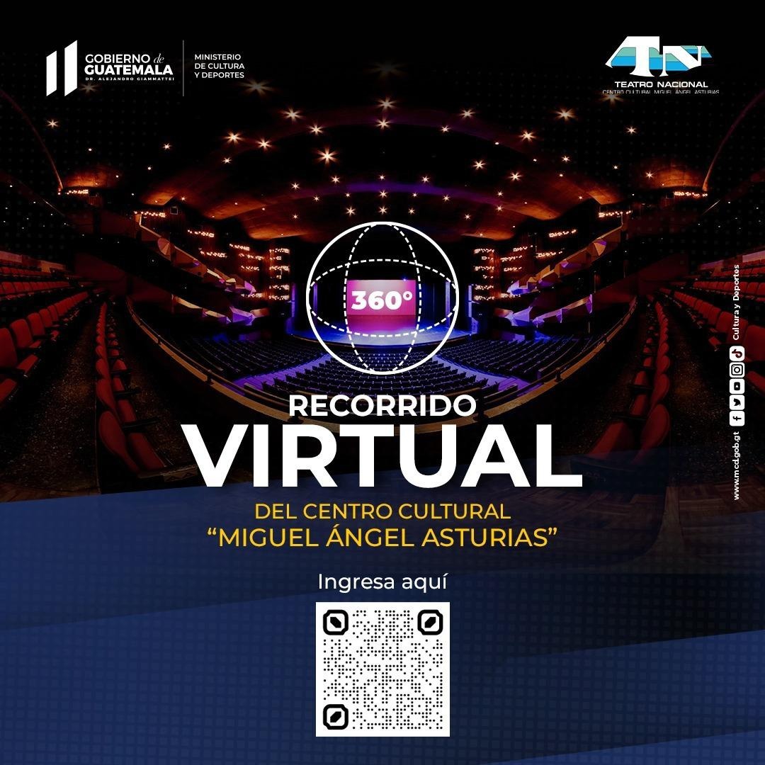 Realiza un recorrido virtual por el Centro Cultural Miguel Ángel Asturias
