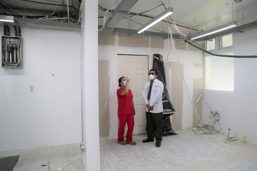 Continúa el mejoramiento en áreas del Hospital Regional de Occidente. /Foto: MSPAS
