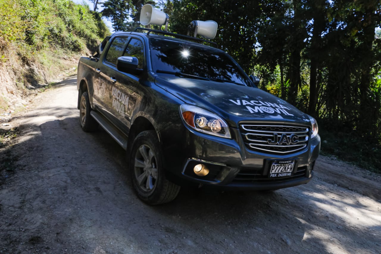 Vacuna móvil llega a los 22 departamentos del país. /Foto: MSPAS