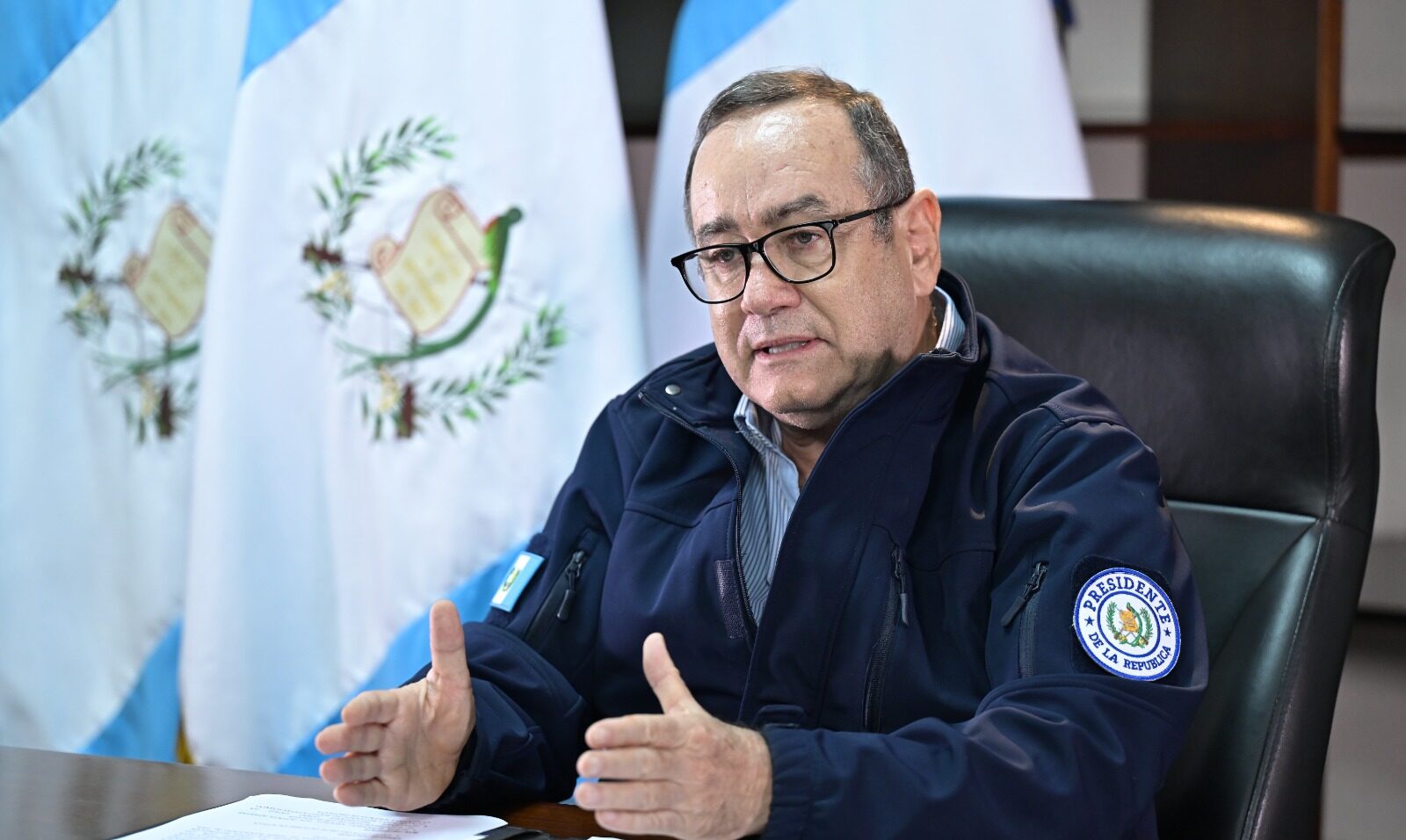 Presidente Giammattei invitó a las autoridades electas a trabajar en conjunto. /Foto: Álvaro Interiano