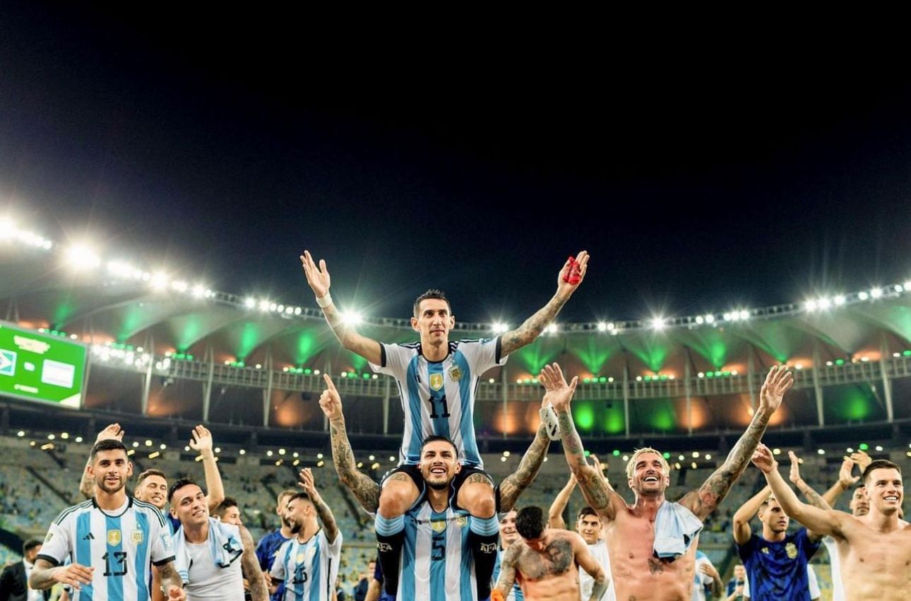 La victoria ante Brasil fue el último duelo de eliminatorias sudamericanas para Di María