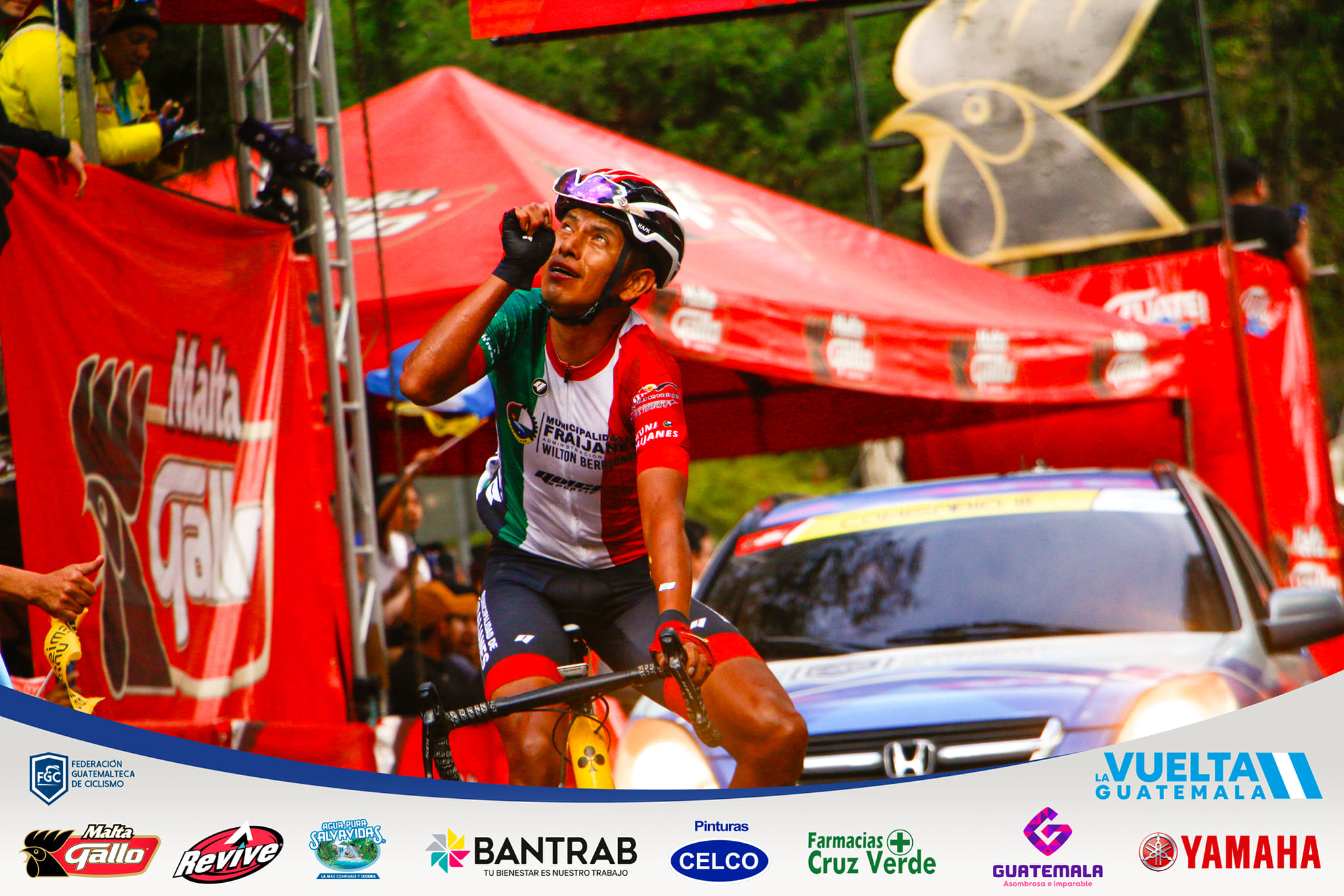 Alder Torres, ganador de la novena etapa de la Vuelta a Guatemala