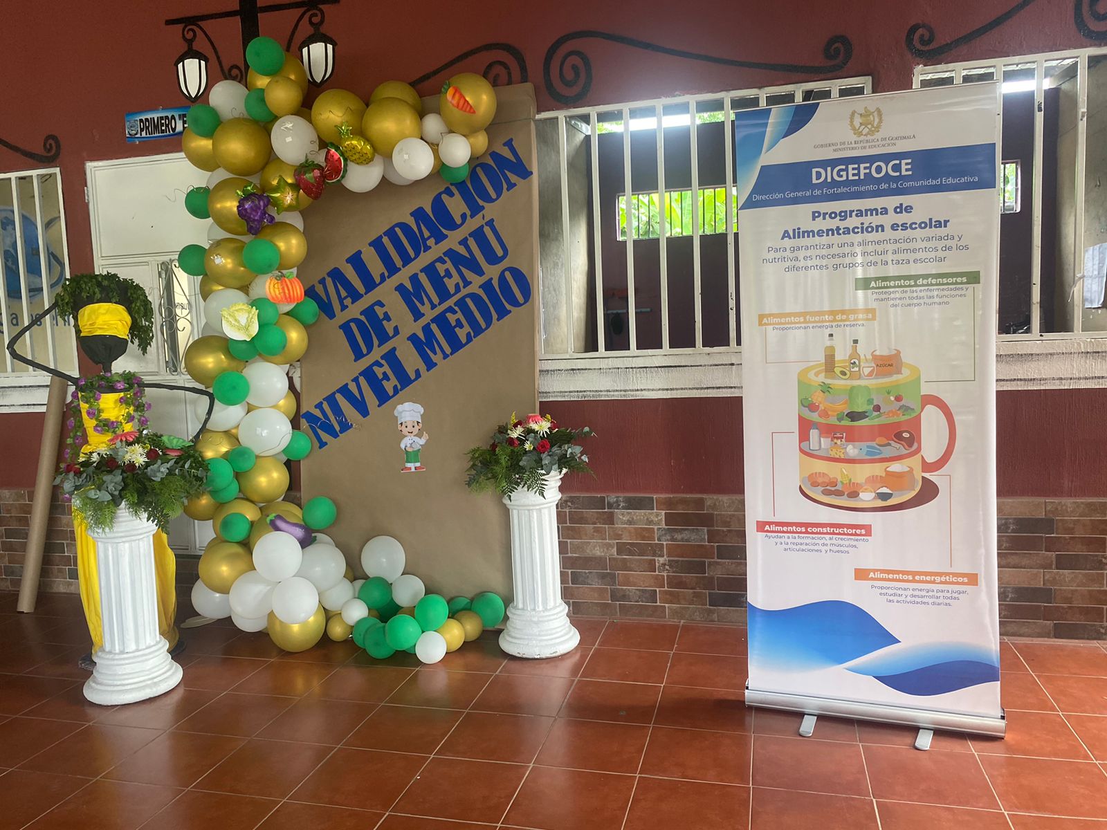 Validación de menús escolares en Escuintla. /Foto: SESAN