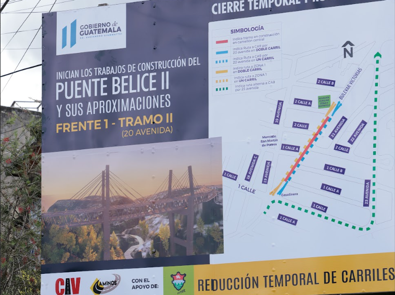 Comienza construcción del puente Belice II. / Foto: Gilber García.