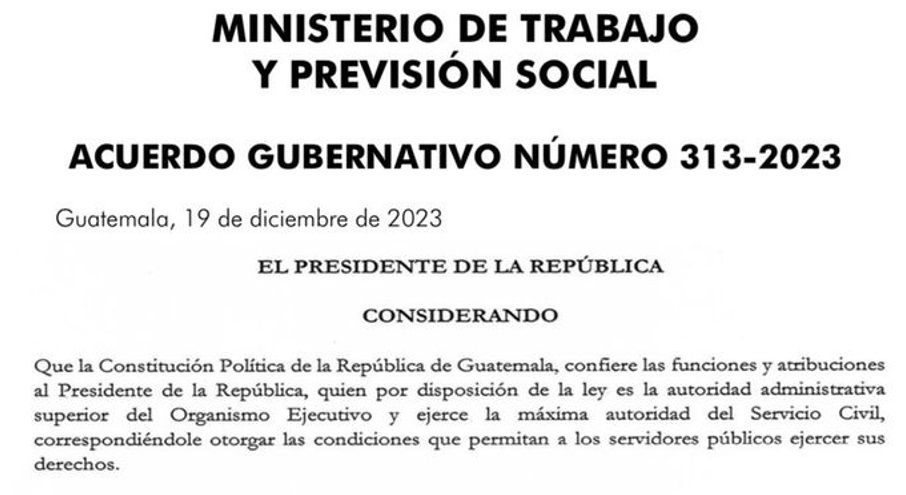 Gobierno concede permiso laboral a empleados públicos el 26 de diciembre y 2 de enero