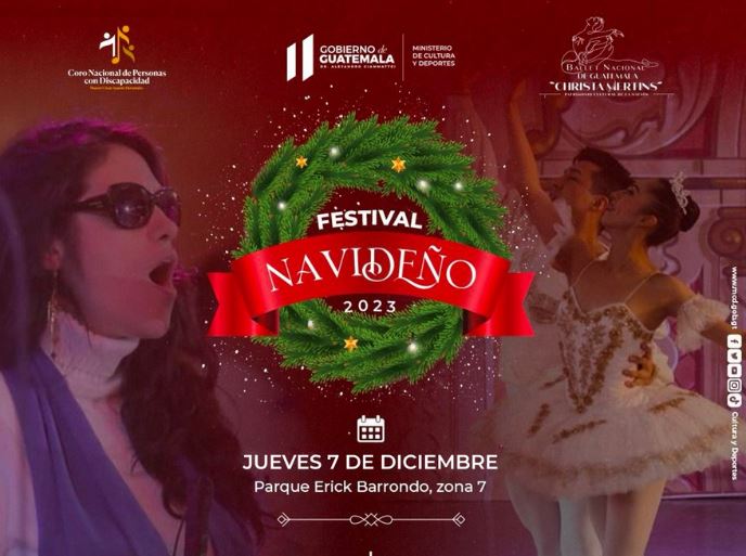Asista este 7 de diciembre al Parque Erick Barrondo y disfrute de las actividades del festival navideño