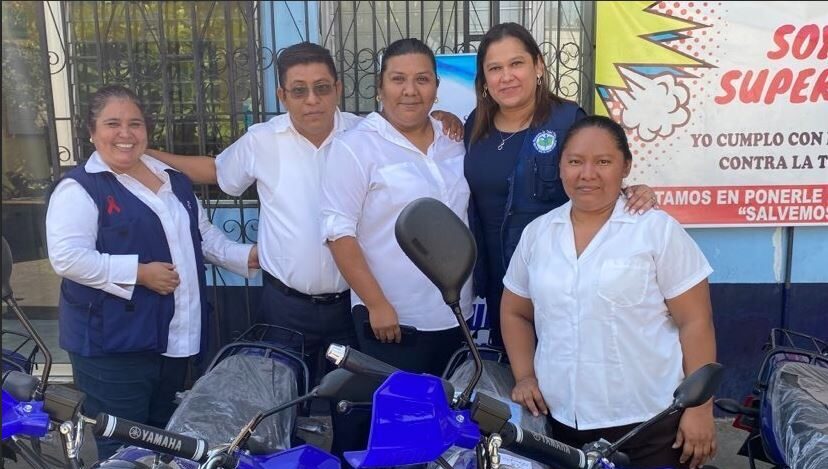 Adquisición de motocicletas fortalece labores de protección de la salud en Escuintla
