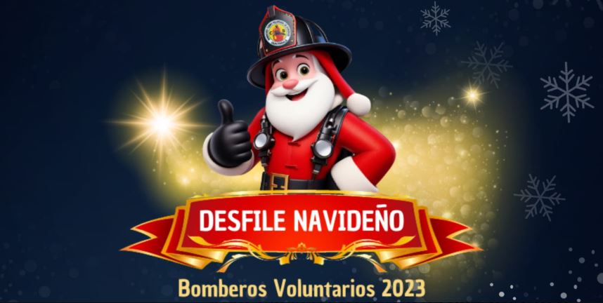 Este sábado se realiza el primer Desfile Navideño de los Bomberos Voluntarios