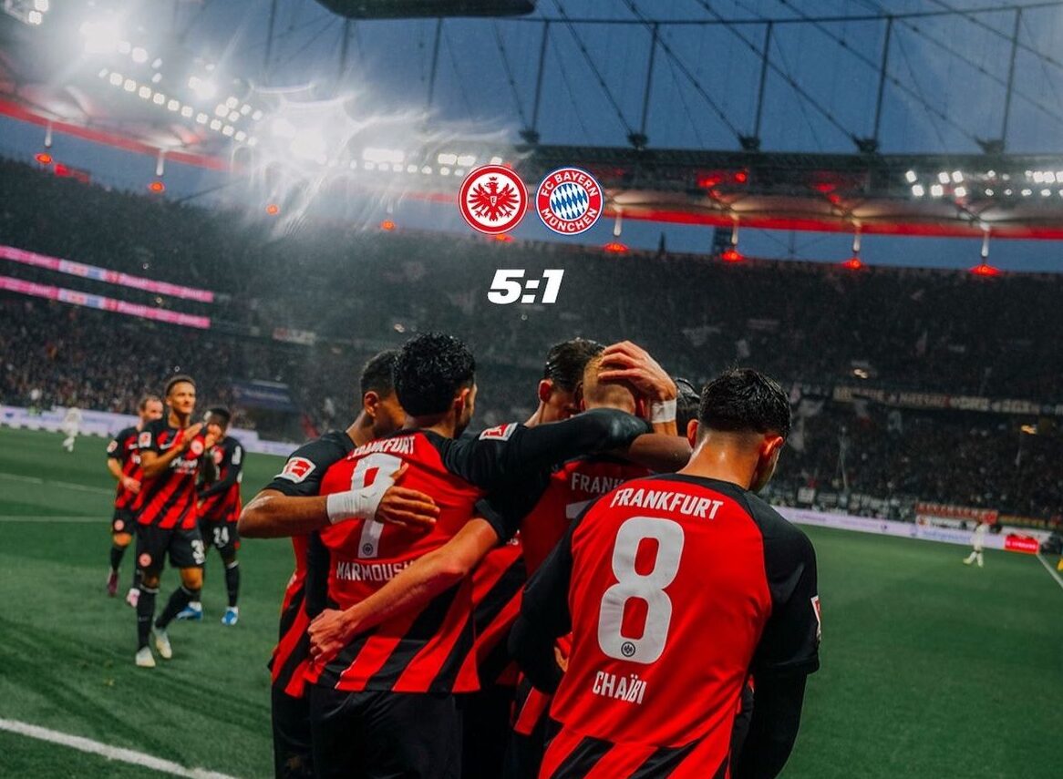 Manita del Eintracht Frankfurt al Bayern Múnich