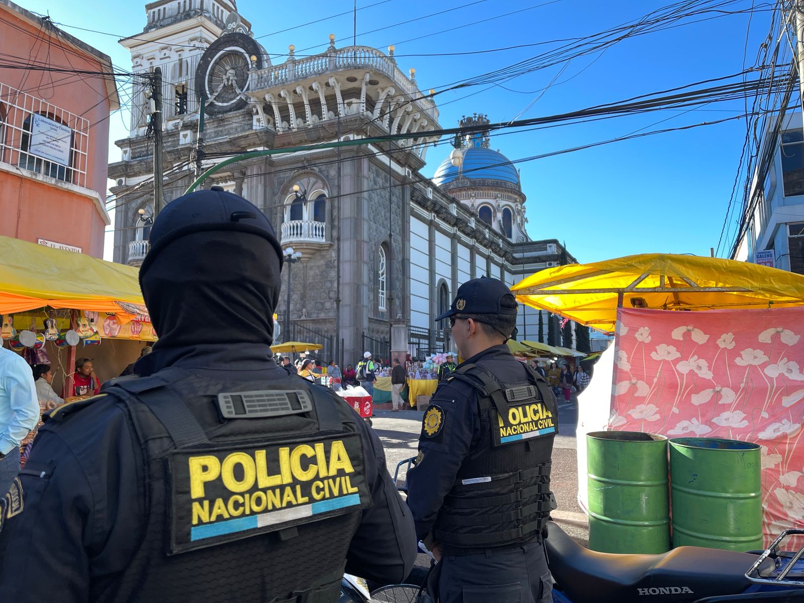 Acciones policiales en el día de la Virgen de Guadalupe. / Foto: PNC.