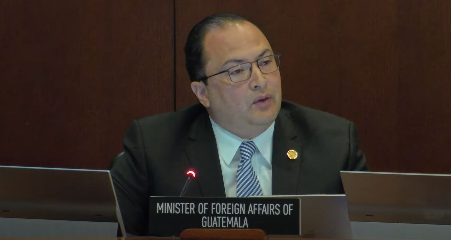 Canciller Búcaro: “Guatemala es un país soberano, independiente y democrático”
