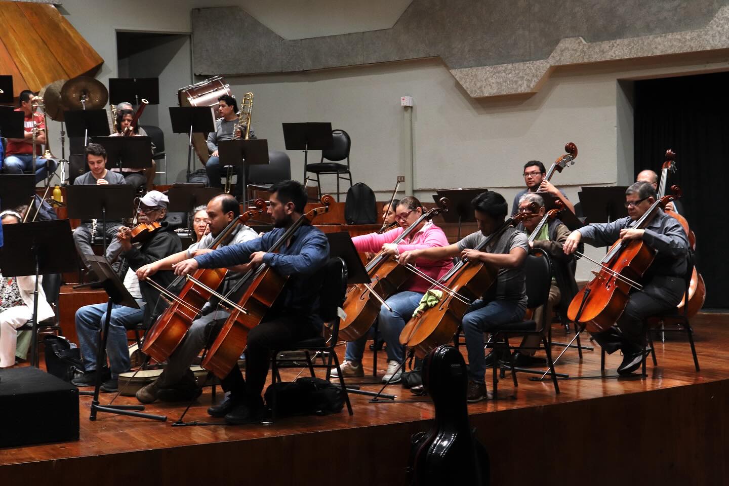 Orquesta Sinfónica inicia con los ensayos para sus presentaciones. /Foto: OSNG