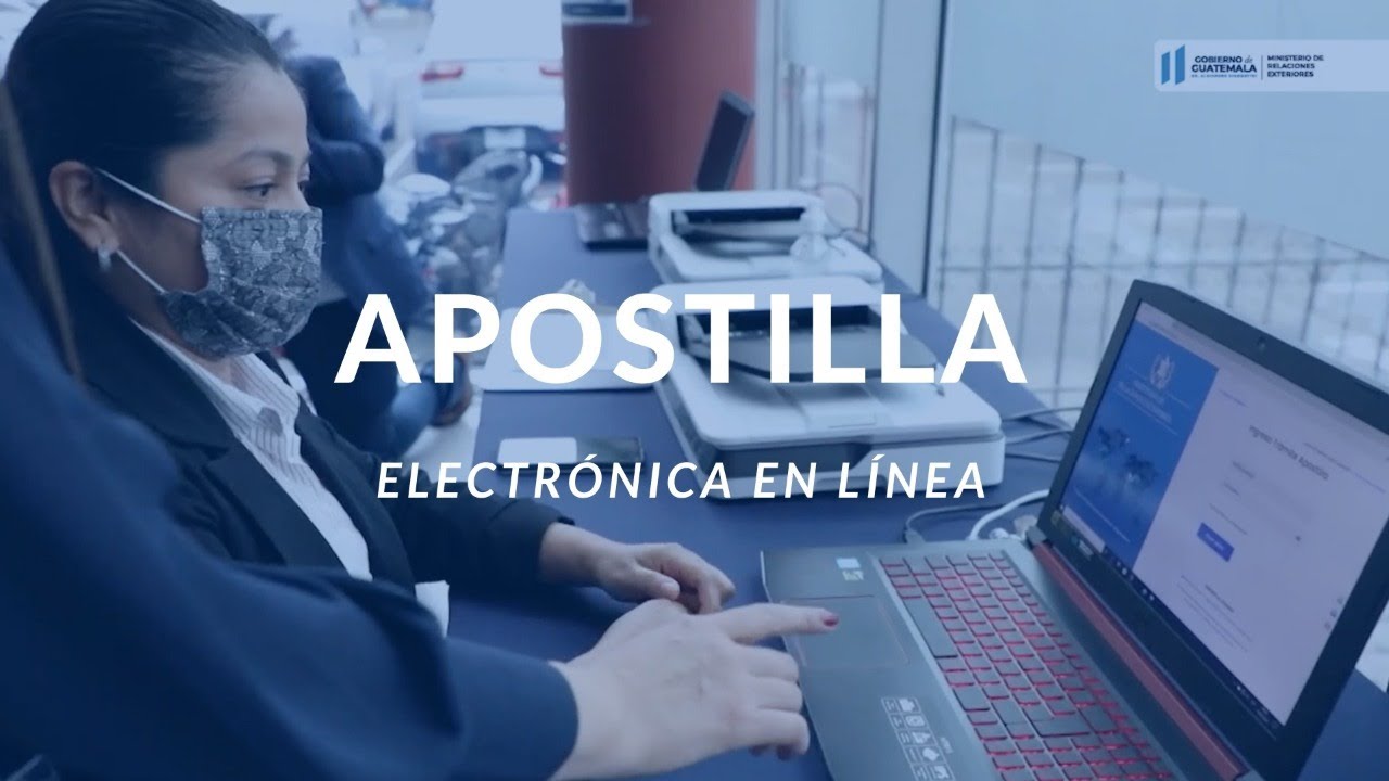 Apostilla electrónica en línea