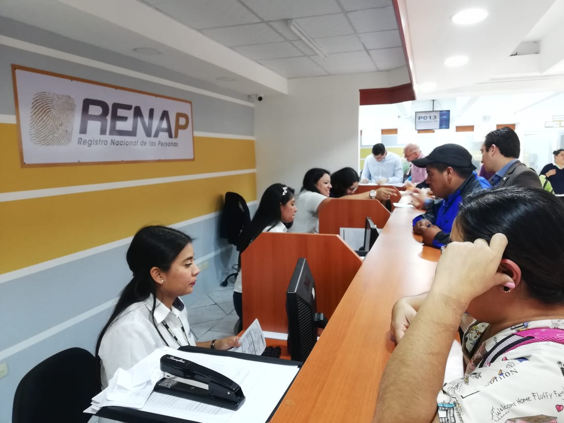 Renap amplía horario de atención durante enero