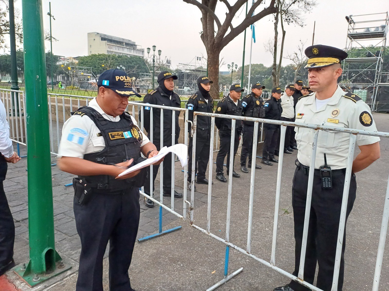 Despliegue de seguridad está en acción para transmisión de mando&nbsp;