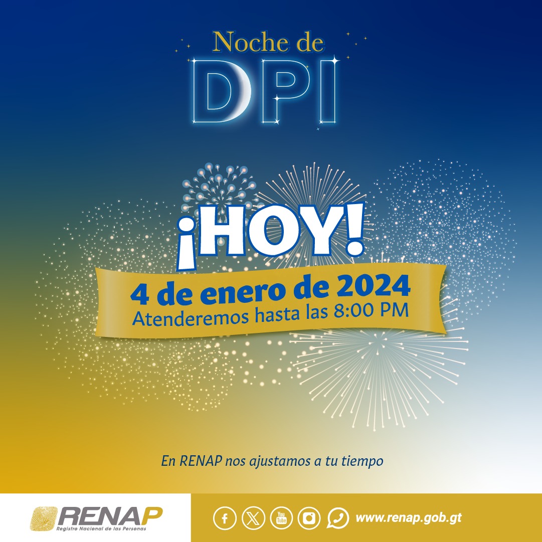 Este jueves se realiza la primera Noche de DPI del 2024