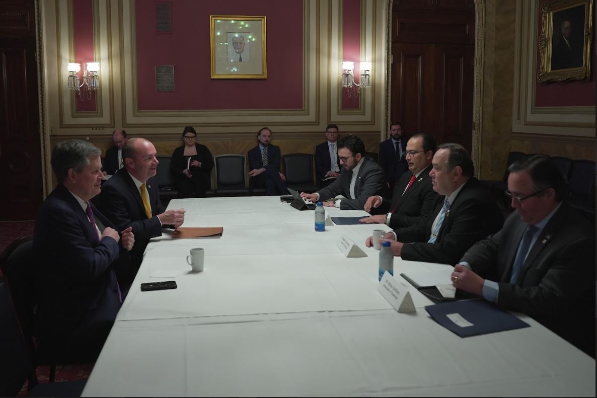 Presidente reafirma relaciones bilaterales con senadores y congresistas estadounidenses