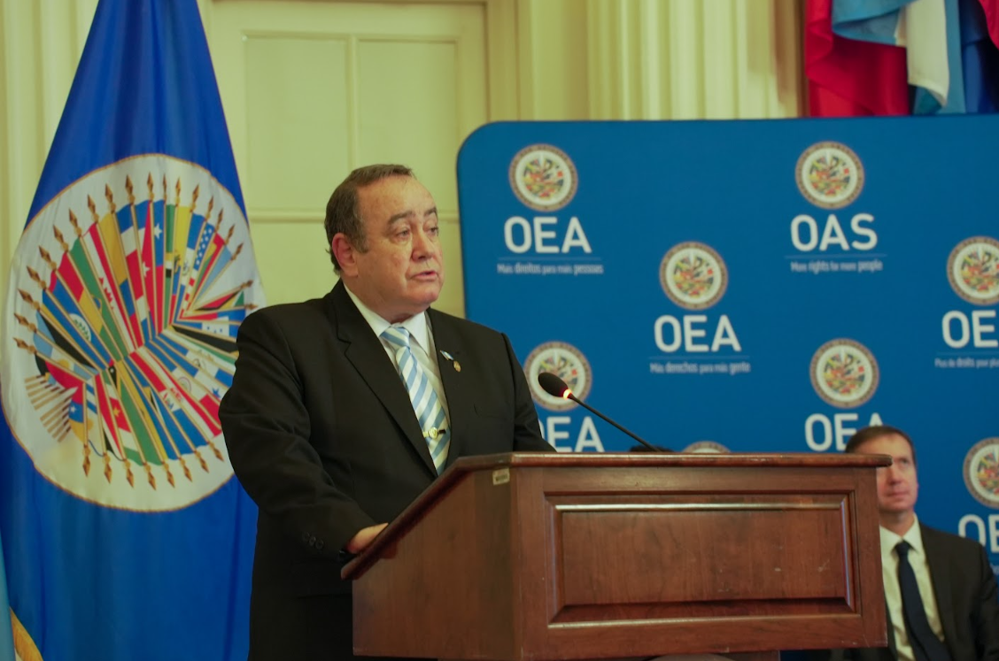Consejo Permanente de la OEA recibe al presidente Giammattei