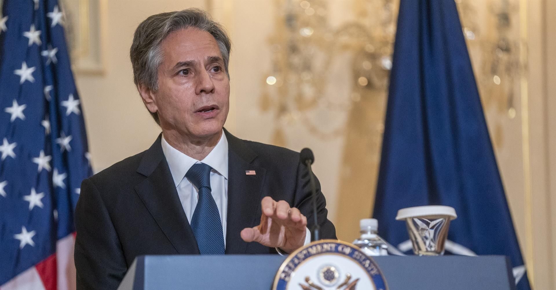Secretario Blinken afirma apoyo al presidente Arévalo. /Foto: EFE
