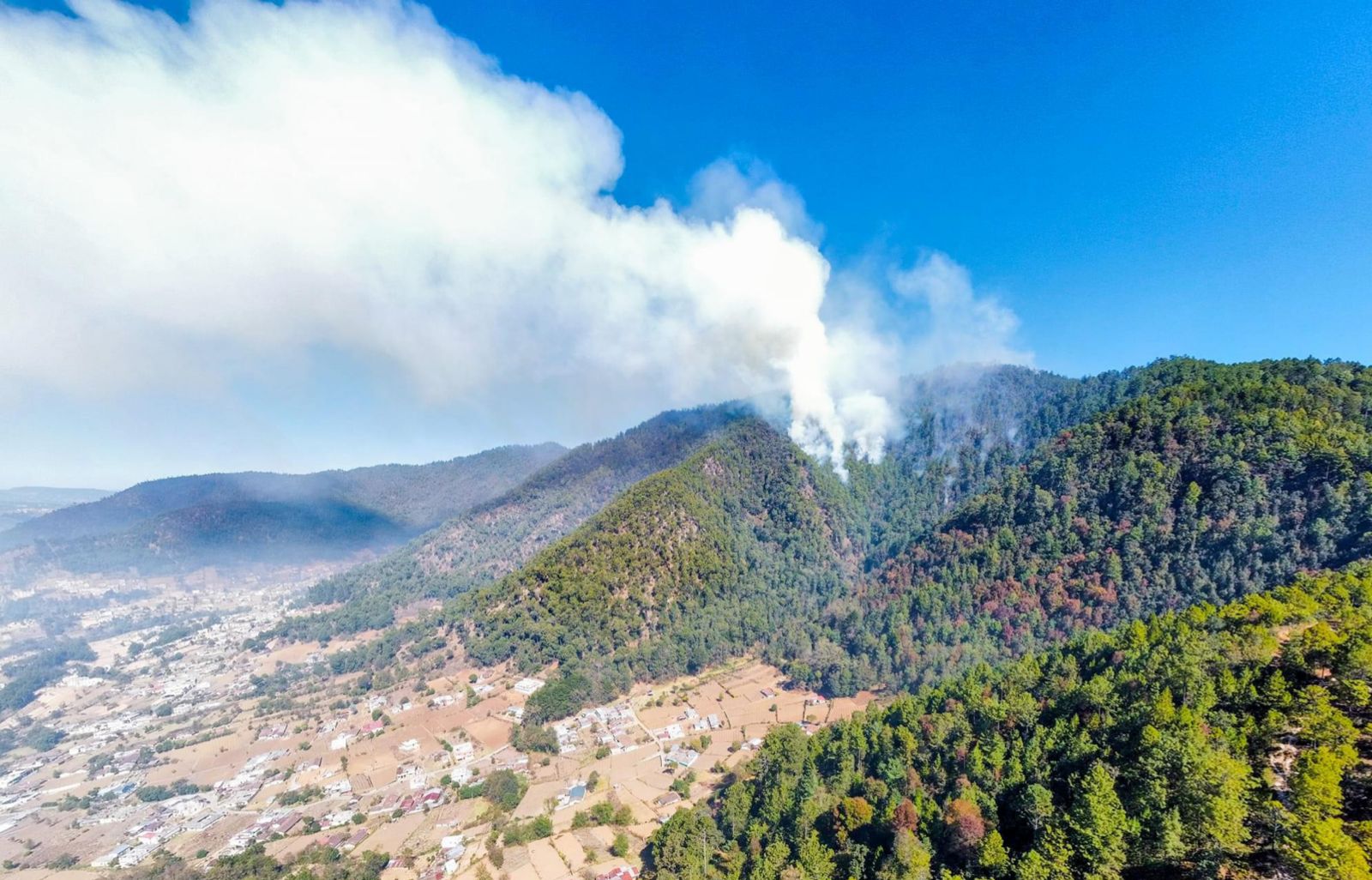 FAG apoyará en combate de incendio forestal en Totonicapán
