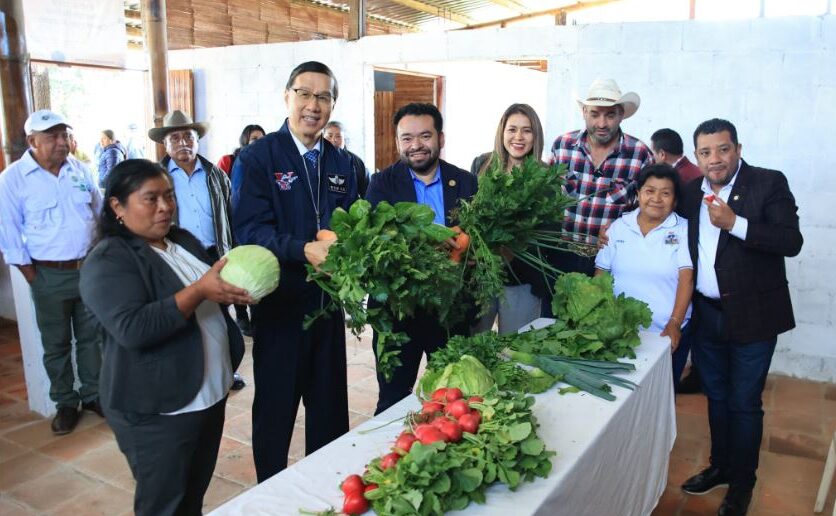 Inauguran estructura demostrativa de bambú