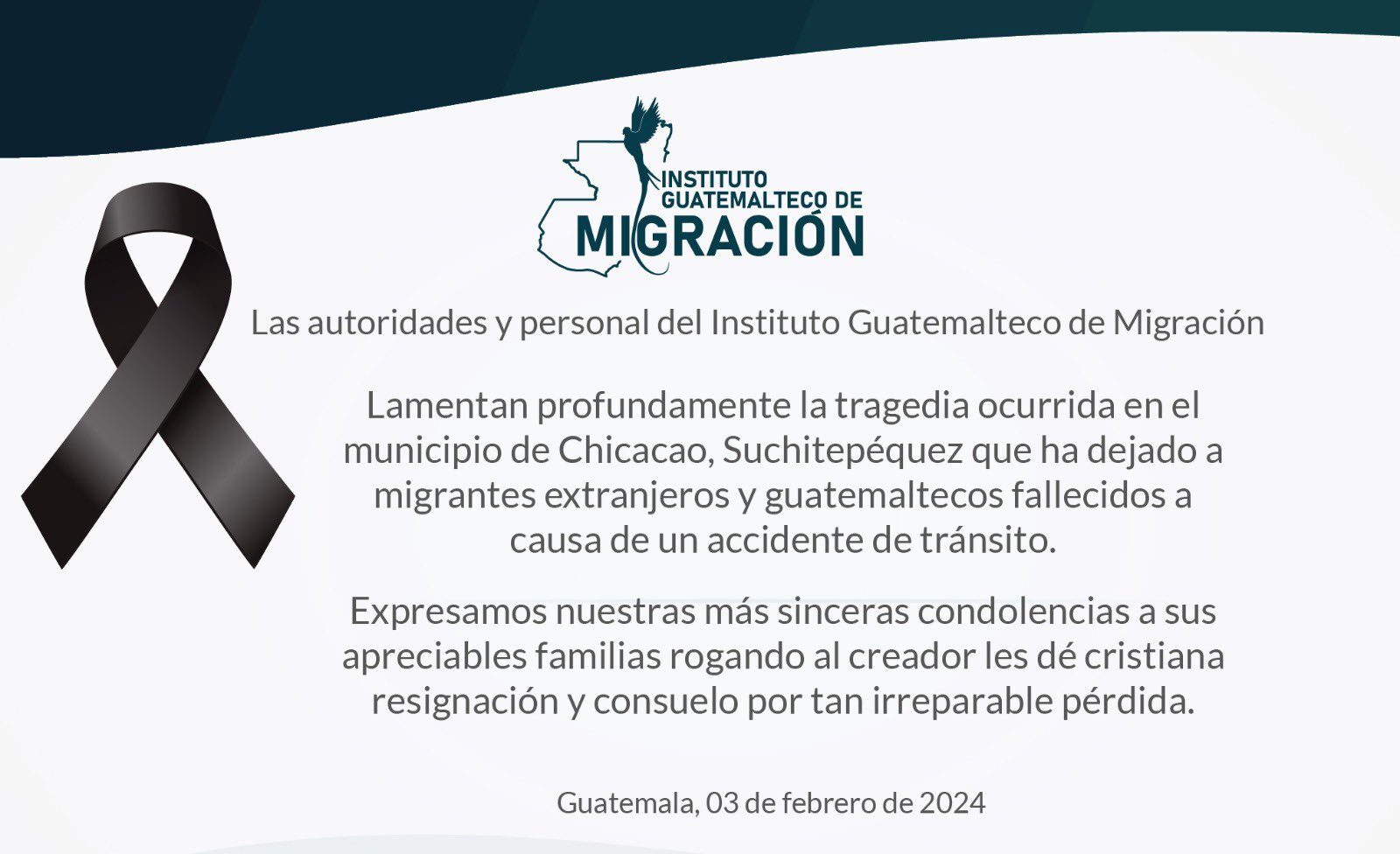 Migración apoyará en el proceso de identificación de las víctimas del accidente en Suchitepéquez