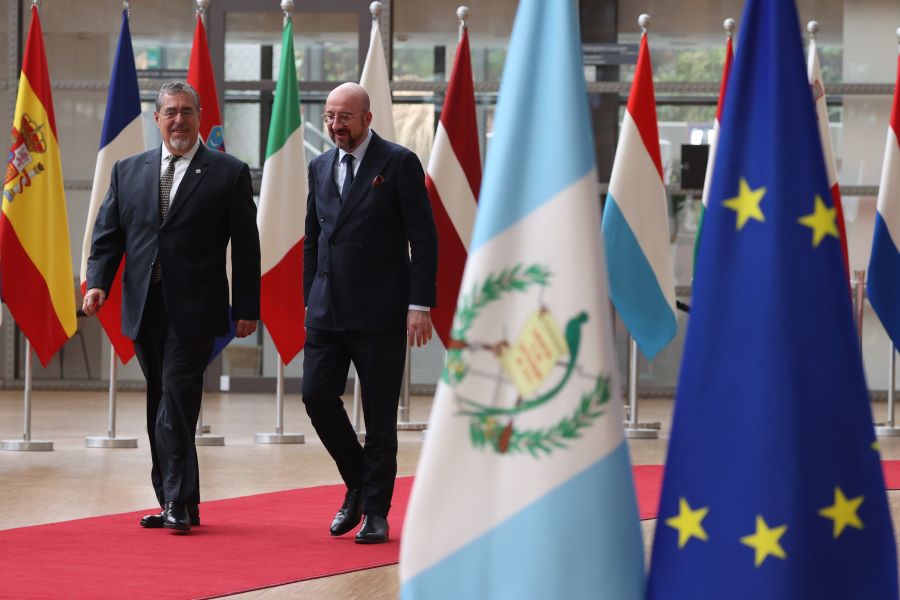 Michel expresa a Arévalo el pleno apoyo de la UE al Estado de derecho en Guatemala