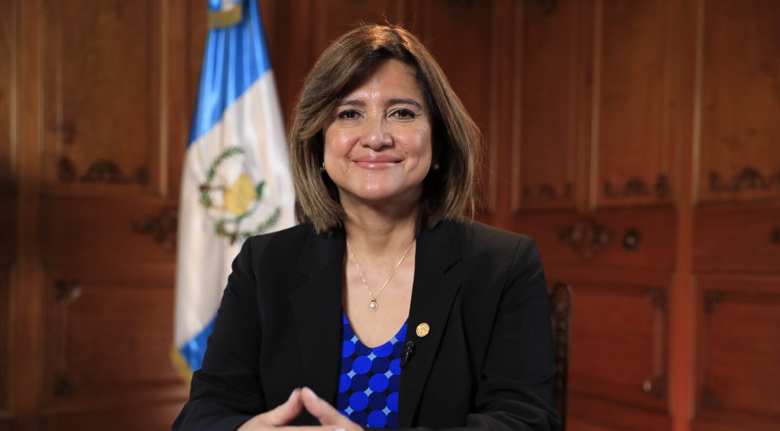 Vicepresidenta Karin Herrera en entrevista para el Canal Once de México. /Foto: Gobierno de Guatemala