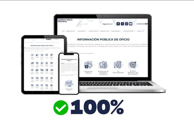 Portal web GAE obtuvo una calificación favorable. / Foto: Comisión GAE.