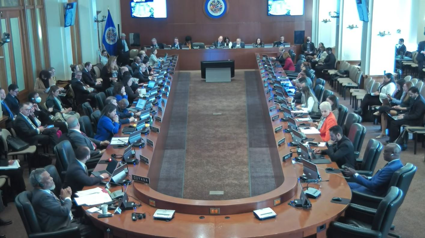 Consejo Permanente de la OEA. /Foto: Captura de pantalla