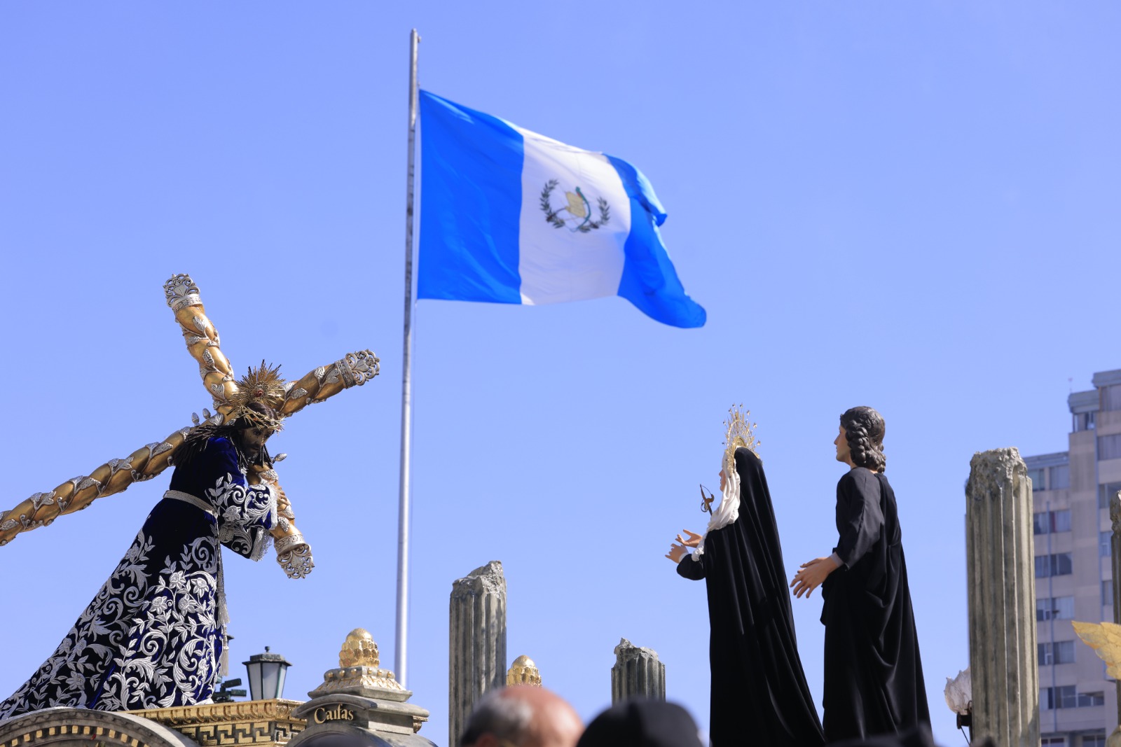 Consagrada Imagen de Jesús Nazareno de la Justicia del Templo El Calvario recorre las calles del Centro Histórico. /Foto: Gilber García