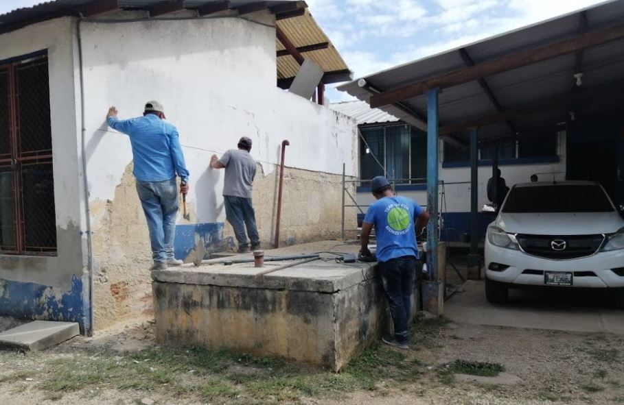 Avanzan trabajos para mejorar el Centro de Atención Permanente en La Libertad, Petén