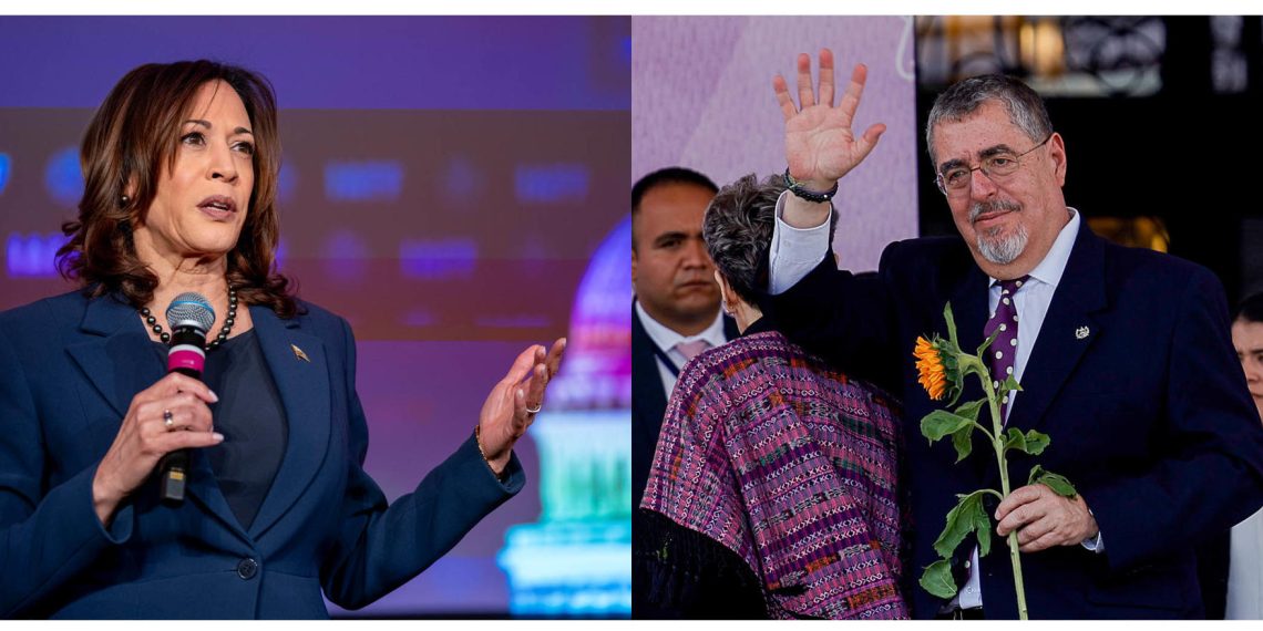 Presidente Bernardo Arévalo se reúne este lunes con la vicepresidenta de Estados Unidos