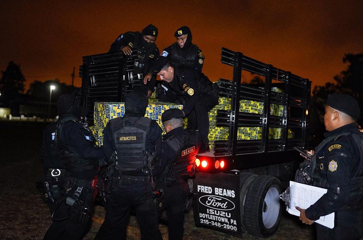 PNC incauta 180 millones de quetzales en cocaína