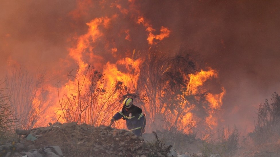 Incendios en Chile han dejado contaminación y pérdidas. / Foto: BBC.