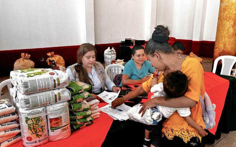 Durante las jornadas de distribución de las raciones alimentarias en Chiquimula fueron favorecidos 193 infantes de 11 municipios.