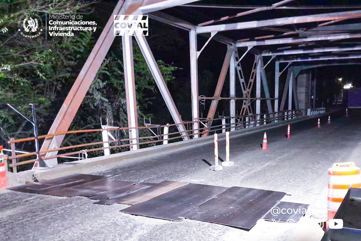 Paso por kilómetro 162 de ruta al Atlántico estará cerrado parcialmente por avances de trabajos en puente El Arenal