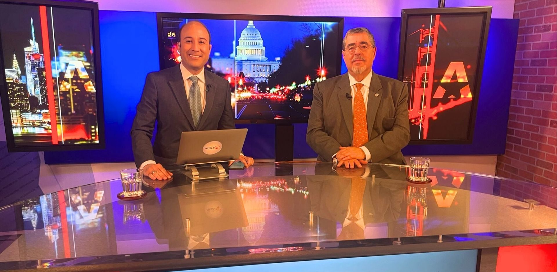 Presidente Bernardo Arévalo en entrevista para El Informativo USA de NTN24.