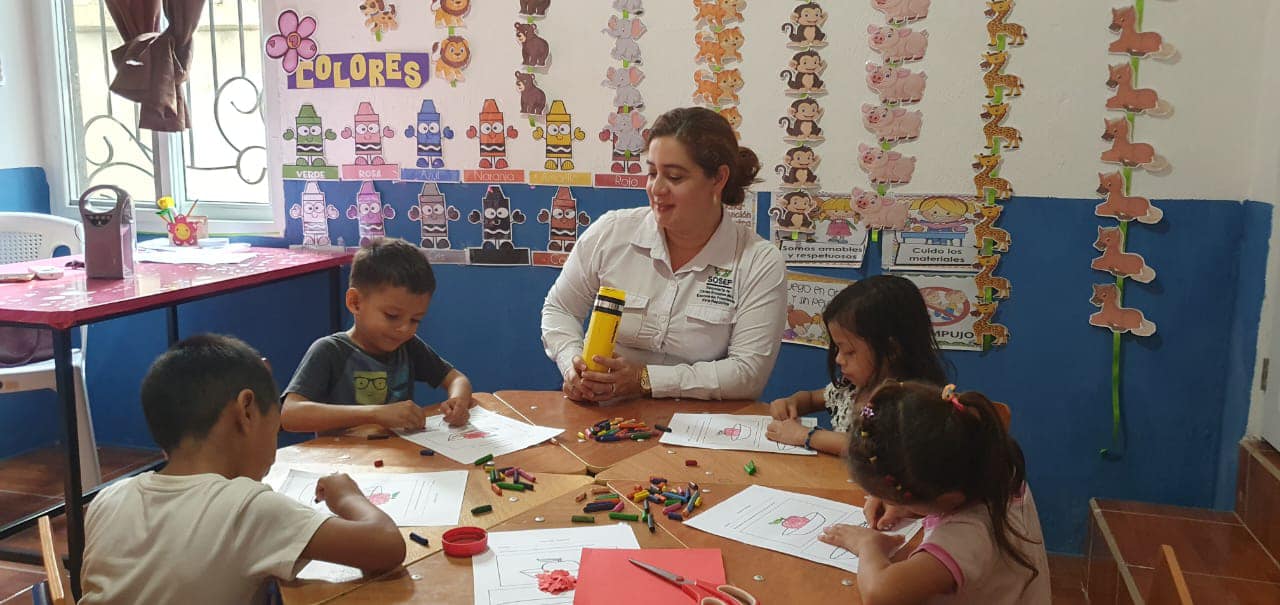 Mantienen atención en los centros de atención y desarrollo infantil de Izabal