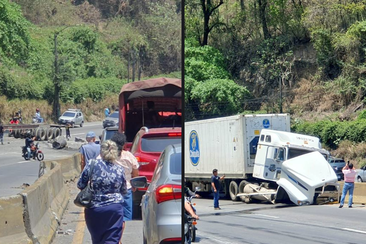 Accidente en cuesta de Villalobos deja cinco heridos y provoca tráfico lento en ruta al Pacífico