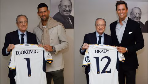 Brady, Djokovic y Andy García, en el palco del Bernabéu para ver el clásico