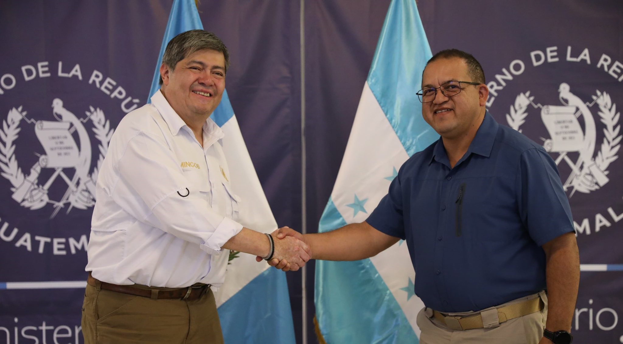 Encuentro entre Guatemala y Honduras, cooperación en seguridad