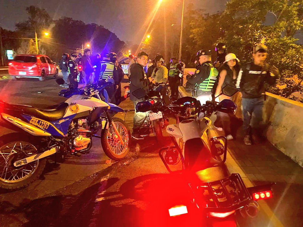 PNC sorprende a motociclistas en operativo contra carreras clandestinas