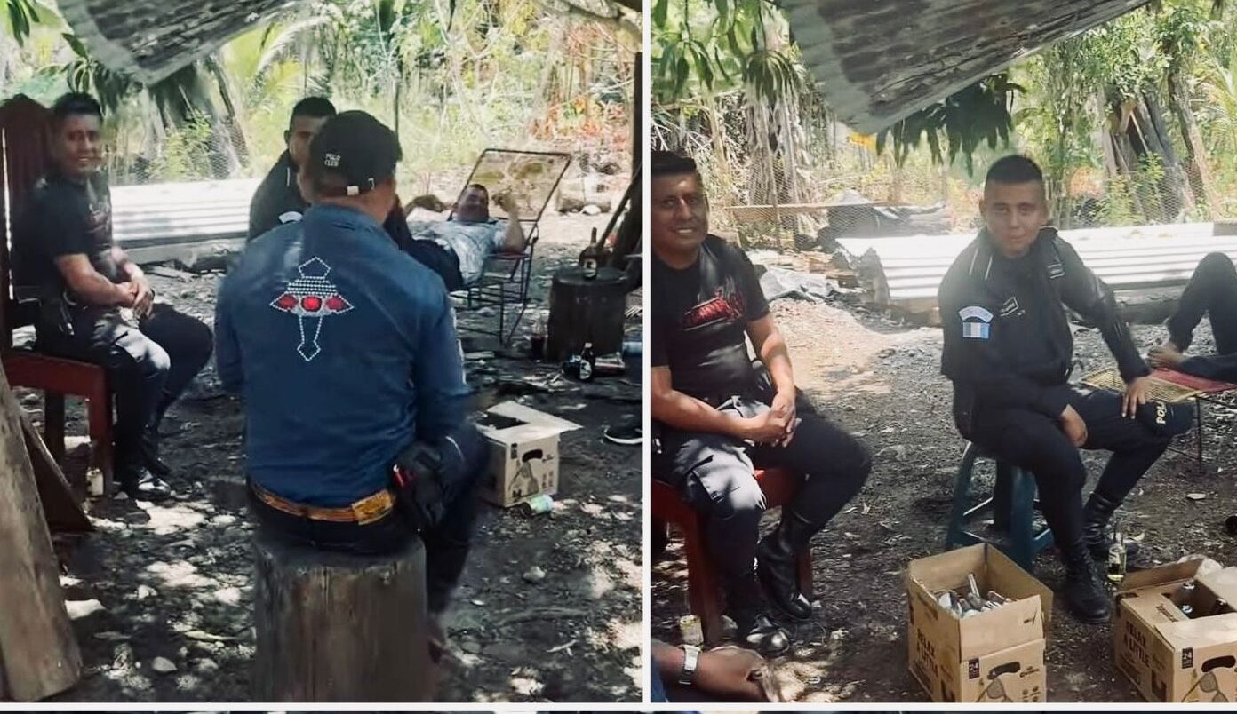 Investigan a agentes de la PNC grabados consumiendo bebidas alcohólicas