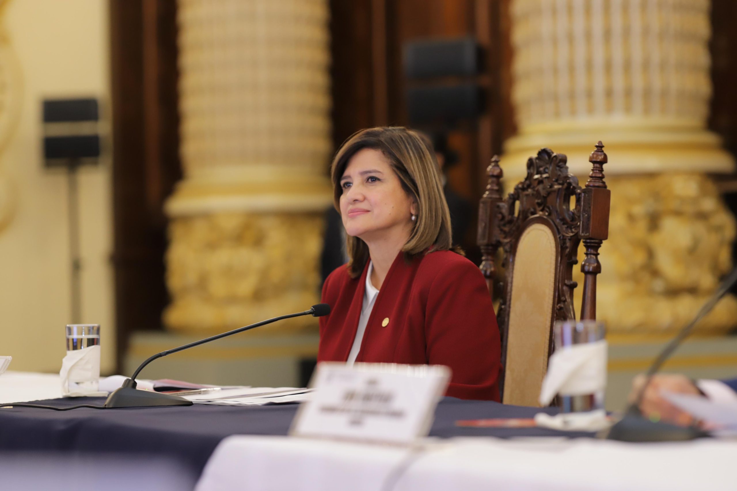 Vicepresidenta Karin Herrera en el Conavi. / Foto: Vicepresidencia de la República.
