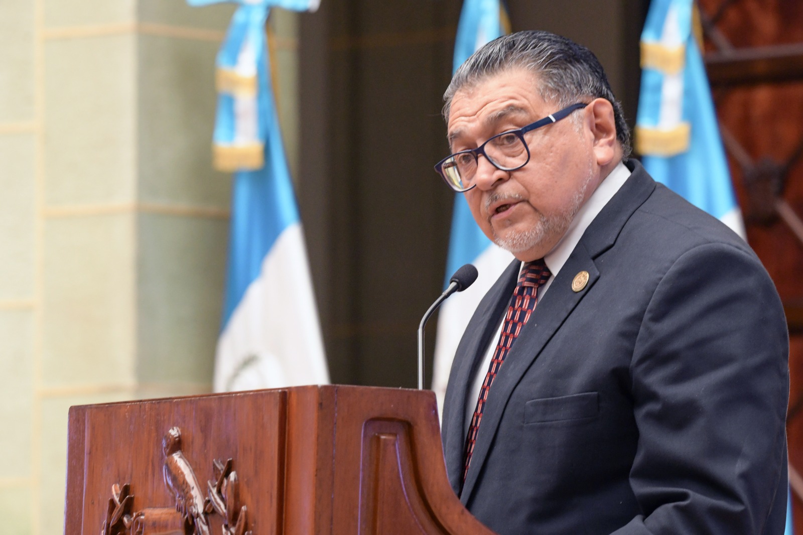 Ministro Maynor Estrada destaca la importancia de la agricultura para el desarrollo del país. /Foto: Carlos Jacinto.