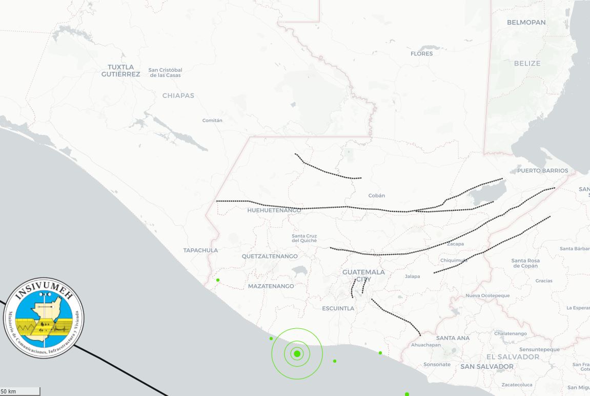 Sismo de magnitud 5.3 sorprende a guatemaltecos este domingo 14 de abril
