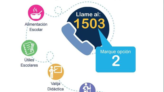 1503 el número para denuncias sobre programas del Mineduc